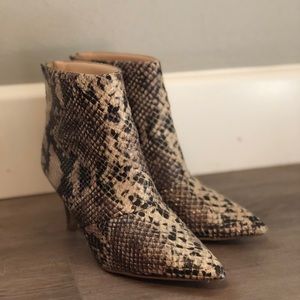 Urban Outfitters Snake Skin Booties
